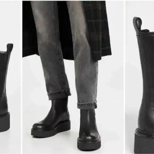 Vince Brinton Black Platform Chelsea Boots 7.5